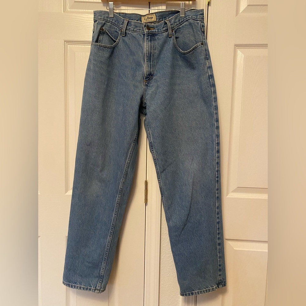L.L. Bean Men's Straight Blue 34x32 Jeans